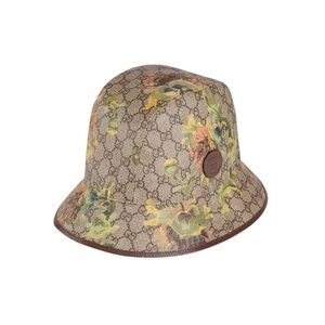 GUCCI FLORAL CAMOUFLAGE PRINT BUCKET HAT